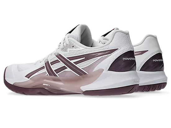 Asics Power Break FF White/Dusty Mauve Women's Court Shoe  