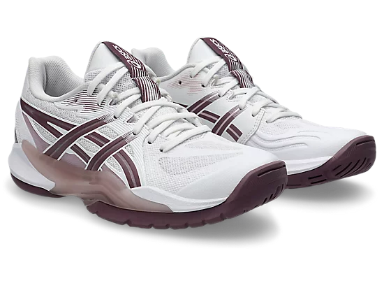 Asics Power Break FF White/Dusty Mauve Women's Court Shoe  