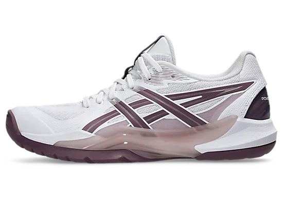 Asics Power Break FF White/Dusty Mauve Women's Court Shoe  