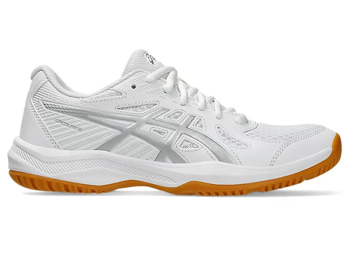 Asics Gel-Upcourt 6 White/Silver Women Court Shoe - Sports Virtuoso
