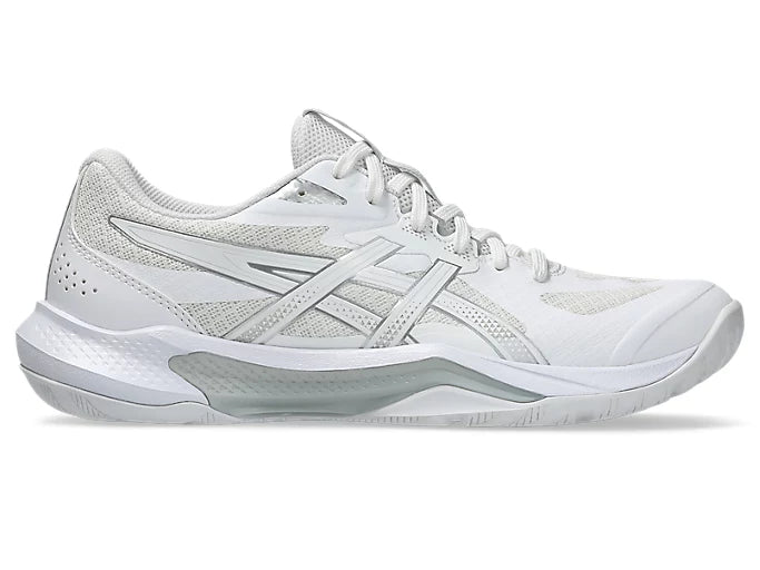 Asics Gel-Tactic 13 Women's Court Shoe White/Pure Silver - Sports Virtuoso