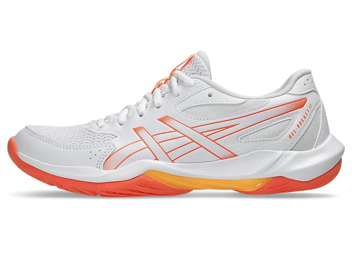 Asics Gel-Rocket 12 Court Women's Shoe White-Vivid Coral