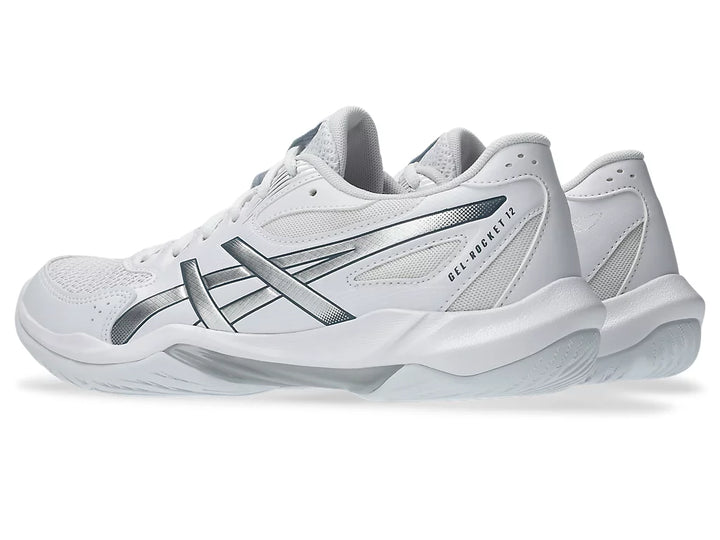 Asics Gel-Rocket 12 Court Women's Shoe White/Pure Silver