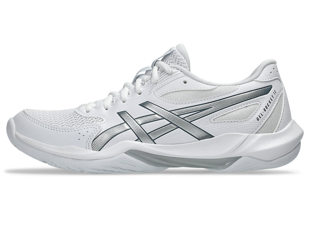 Asics Gel-Rocket 12 Court Women's Shoe White/Pure Silver