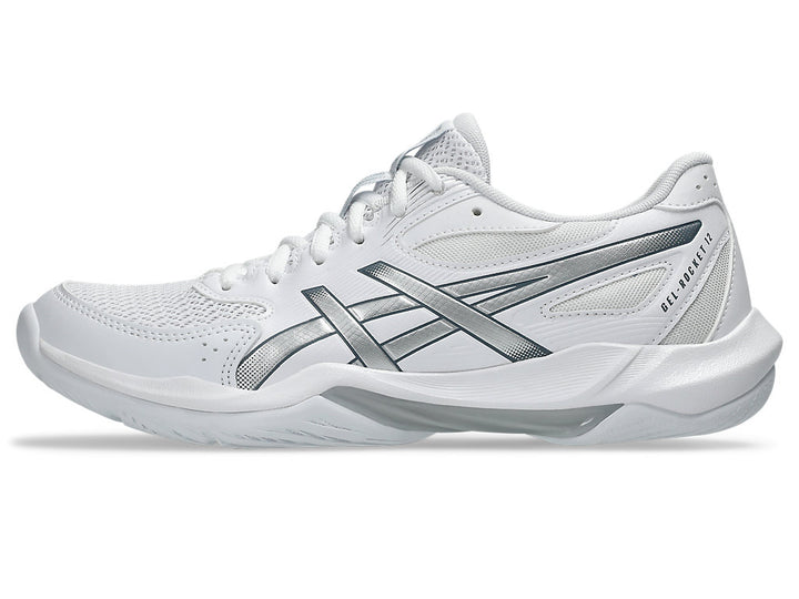 Asics Gel-Rocket 12 Court Women's Shoe White/Pure Silver