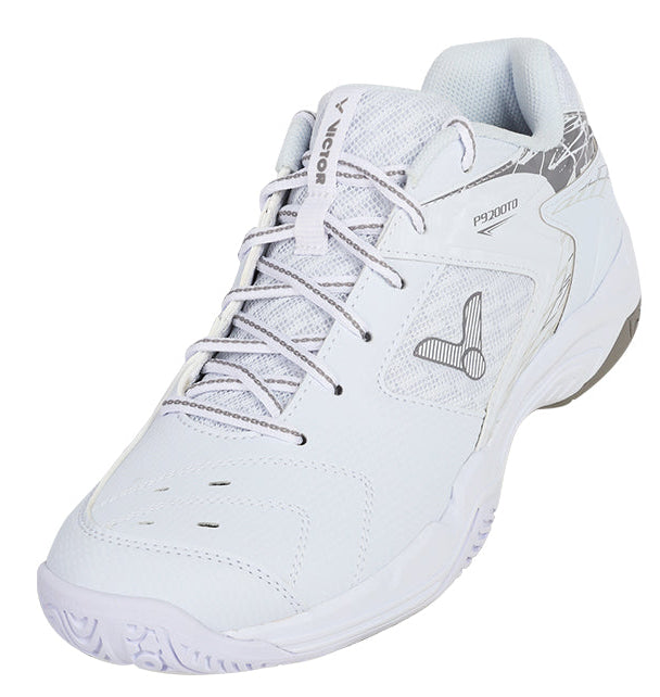 Victor P9200TD-HL White/Antarctic Gray Wide Court Shoes