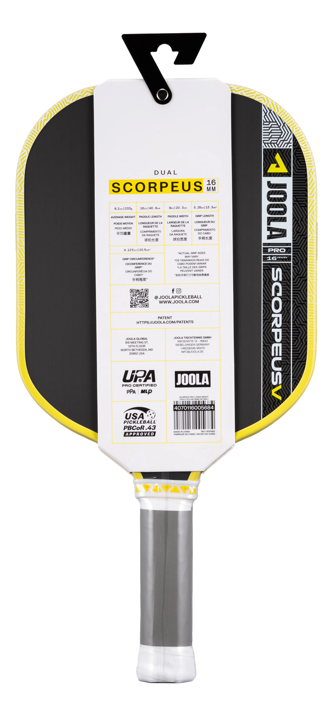 Joola Scorpeus Pro V 16mm Pickleball Paddle Demo - Sports Virtuoso