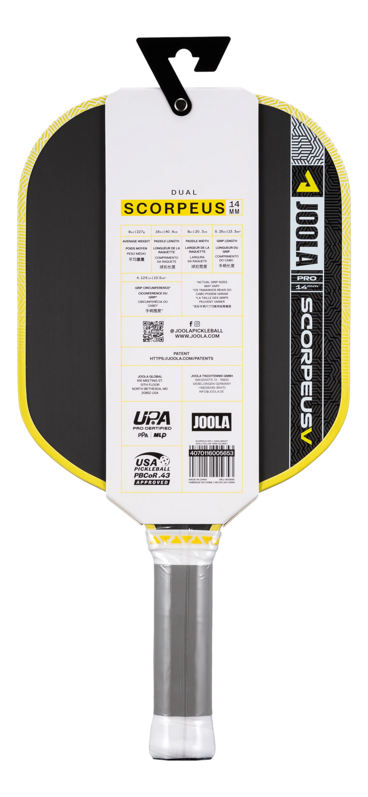 Joola Scorpeus Pro V 14mm Pickleball Paddle