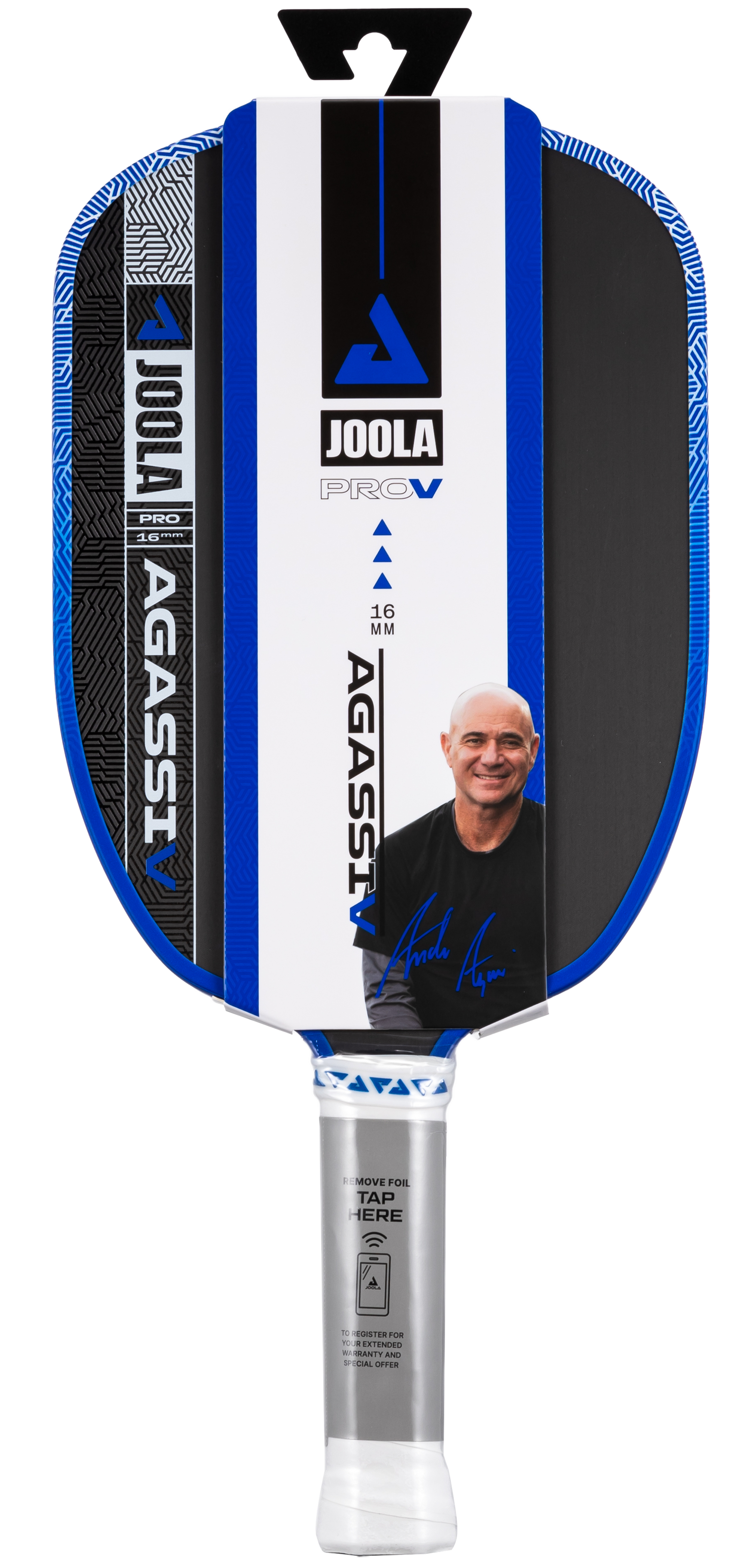 Joola Agassi Pro V Andre Agassi 16mm Pickleball Paddle - Sports Virtuoso