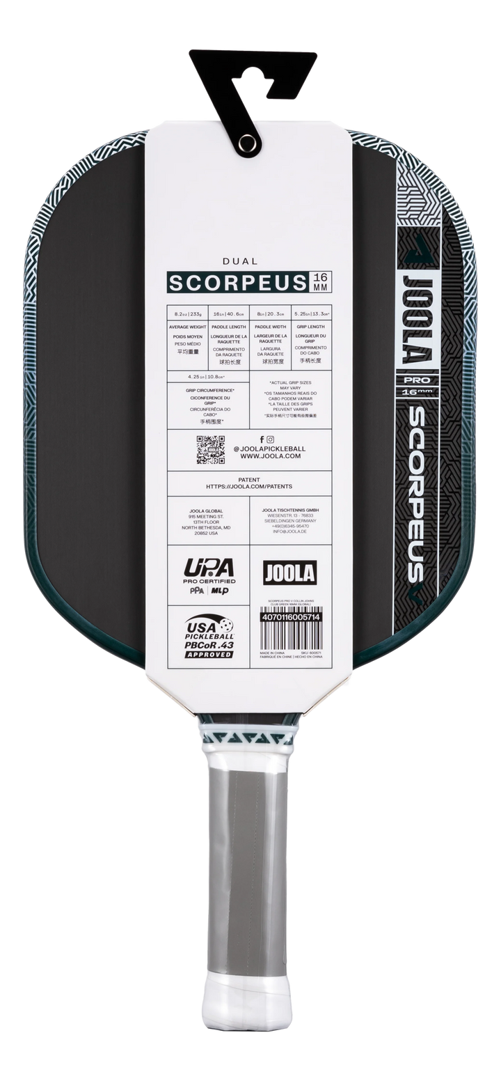 Joola Scorpeus Pro V 16mm Pickleball Paddle Demo - Sports Virtuoso