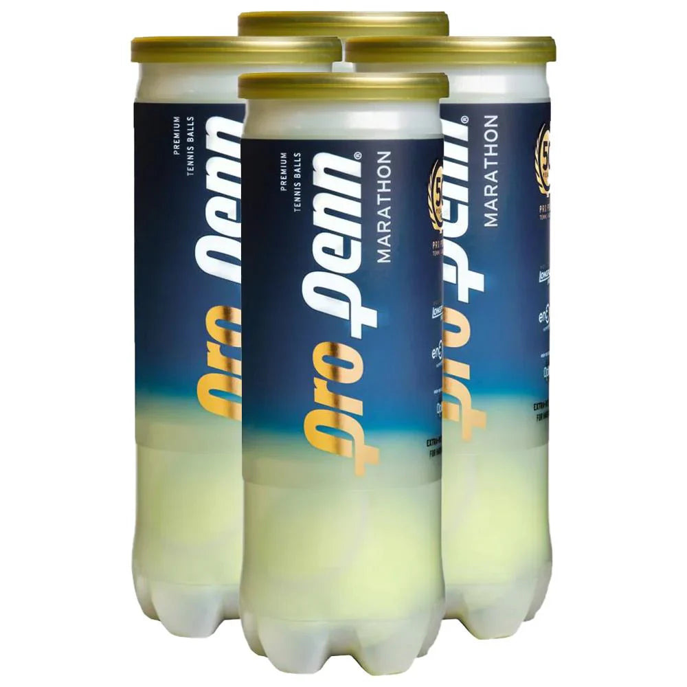Pro Penn Marathon Extra Duty Tennis 3-Ball Can 4-Pack - Sports Virtuoso