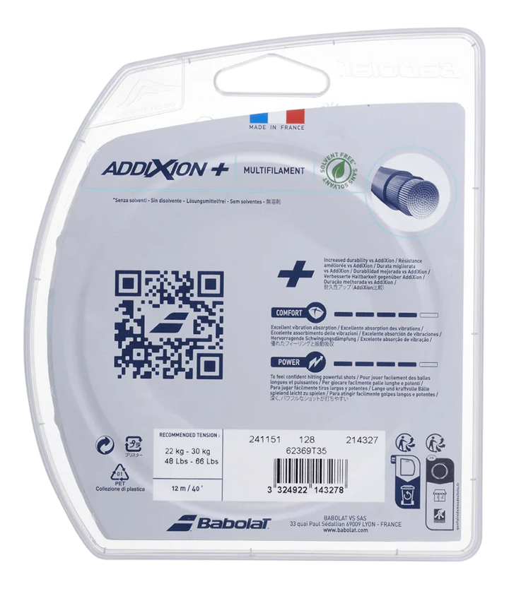 Babolat Addixion+ 16g Tennis 12M String Set
