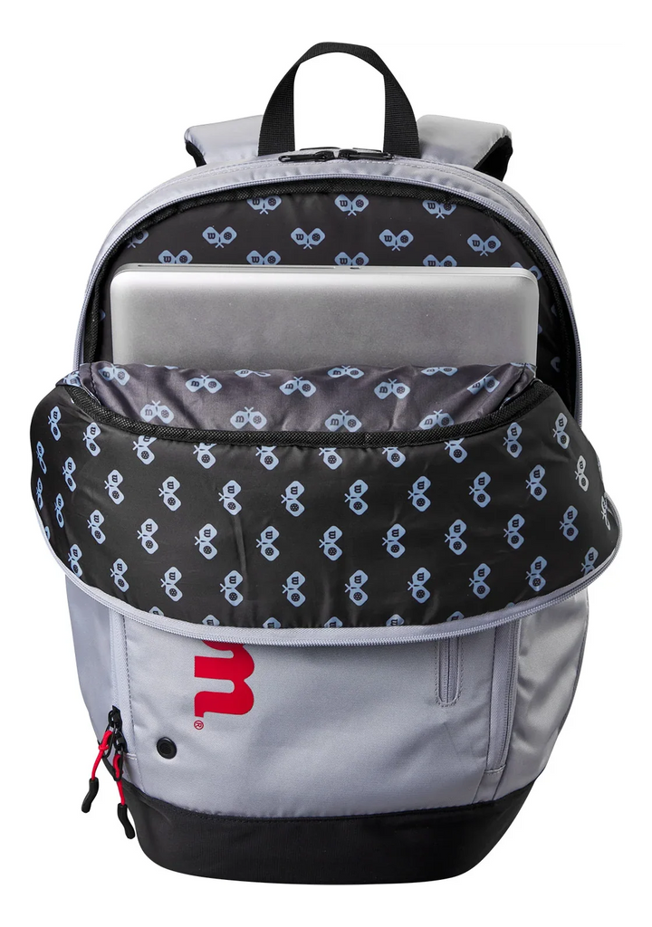 Wilson Pickleball Backpack Gray-Red