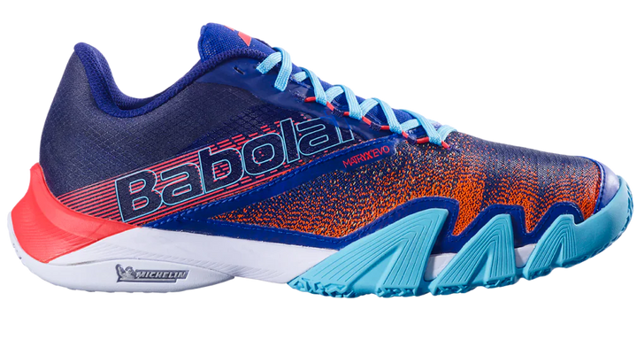 Babolat Jet Premura 2 Blue/Red Padel Shoe - Sports Virtuoso