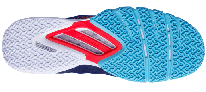 Babolat Jet Premura 2 Blue/Red Padel Shoe - Sports Virtuoso