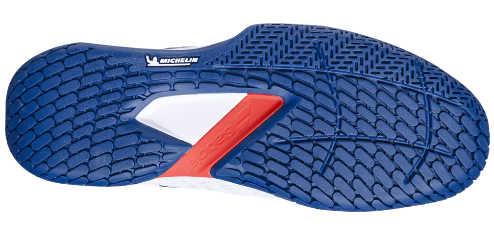 Babolat Propulse Fury 3 All Court Mens White/Blue Tennis Shoe - Sports Virtuoso