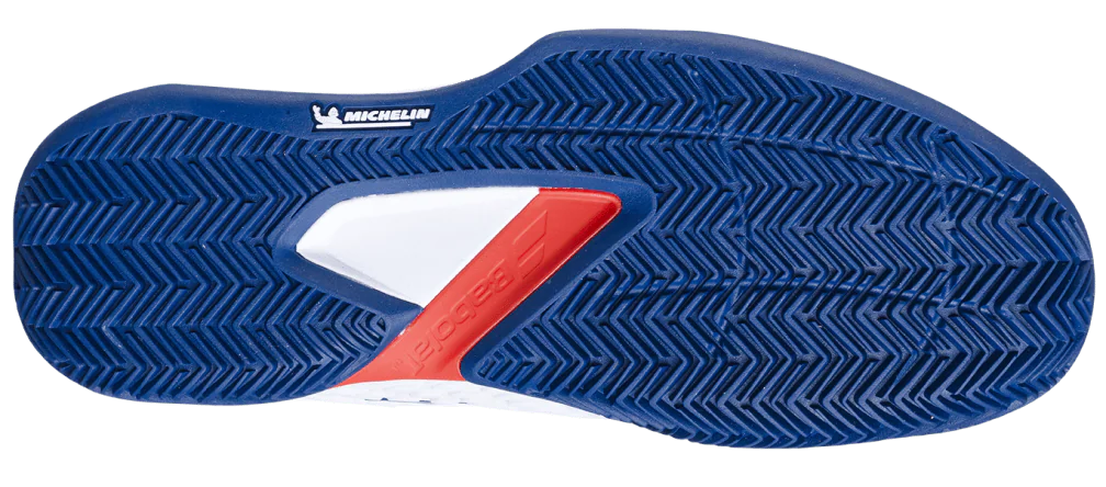 Babolat Propulse Fury 3 All Court Mens White/Blue Tennis Shoe - Sports Virtuoso