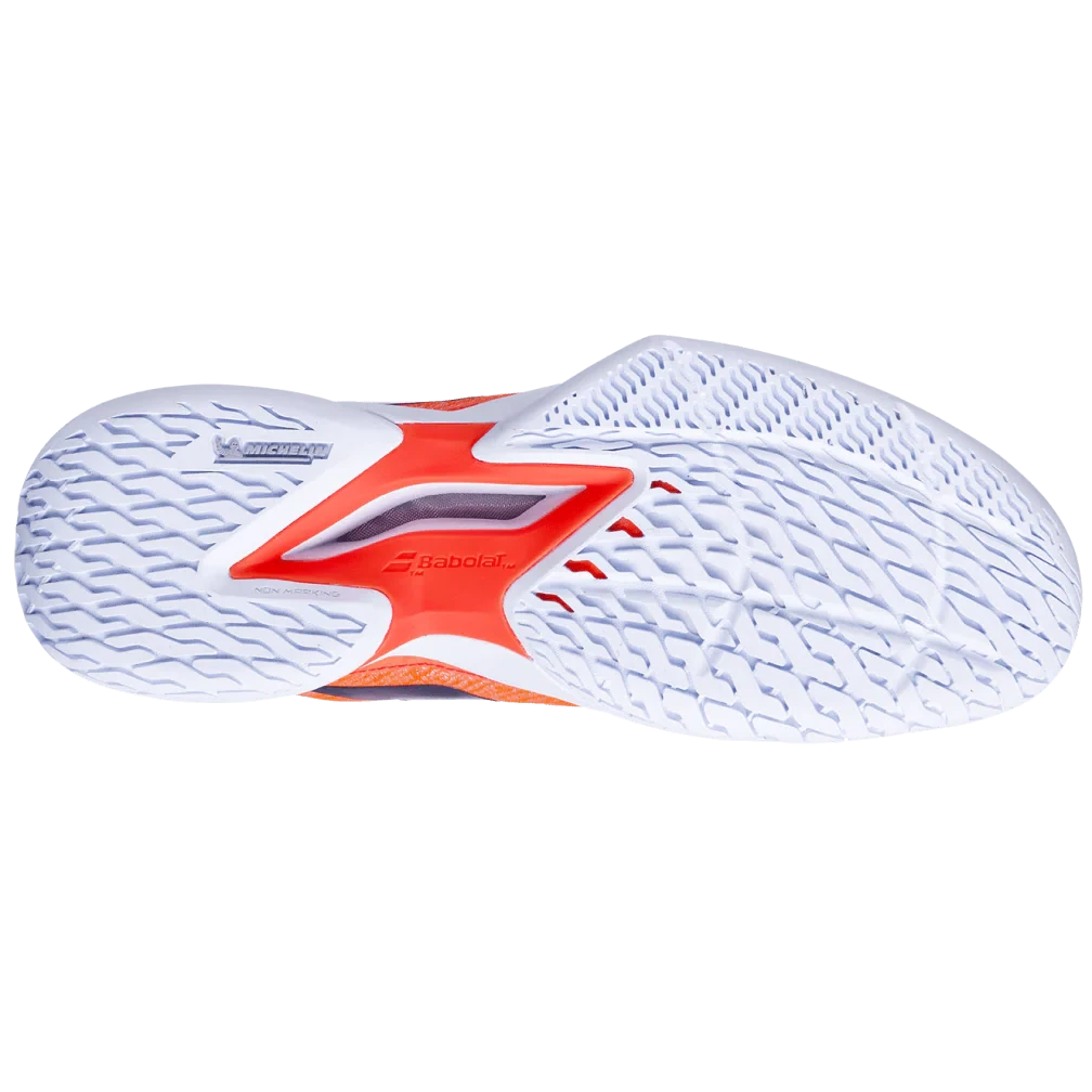 Babolat Jet Tere 2 White/Strike Red All Court Men's Tennis Shoes  