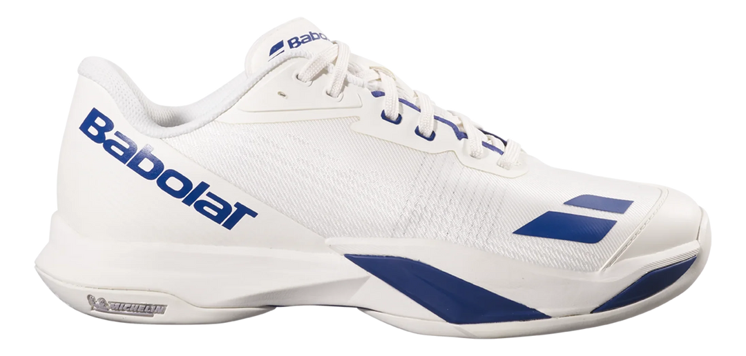 Chaussure de tennis Babolat Jet Mach 4 Homme Tout Court Blanc/Marine
