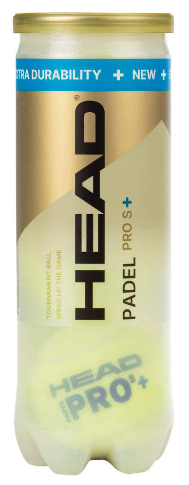 HEAD Padel Pro S+ balls (3 Ball Tube) - Sports Virtuoso