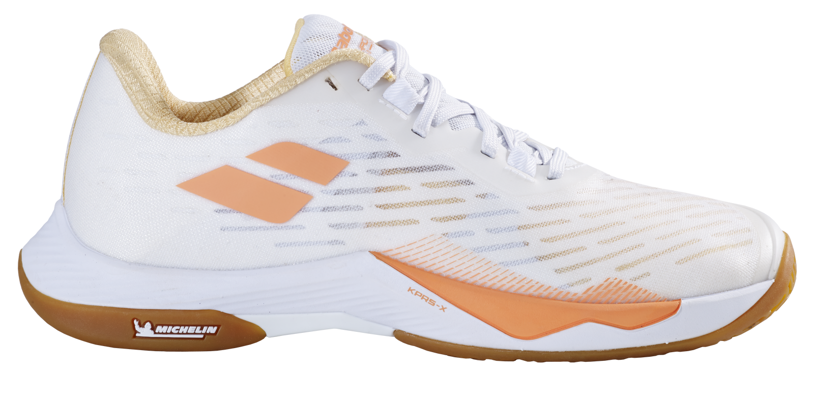 Babolat Shadow Tour 5 White/Yellow Women's Court Shoe  