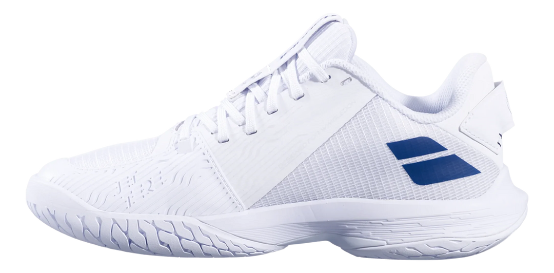 Babolat Jet Tere 2 Wimbledon Blanc/Marine Chaussures de Tennis Tout Court Femme