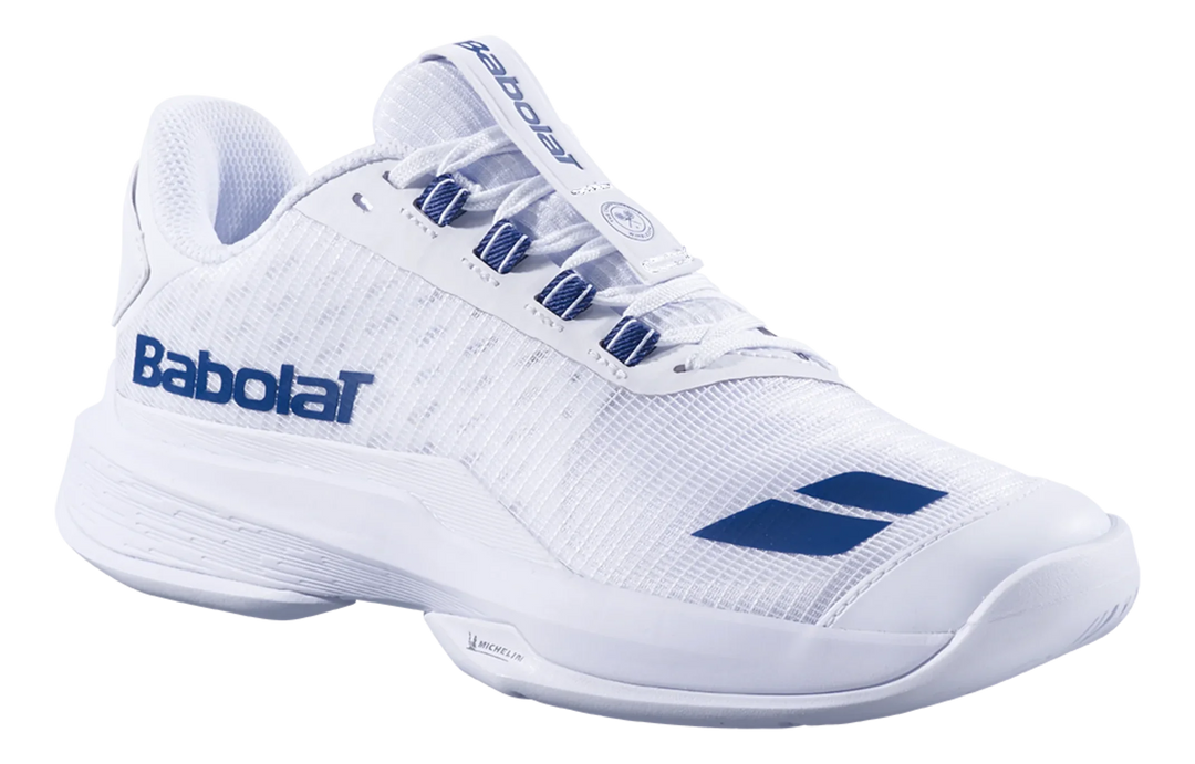 Babolat Jet Tere 2 Wimbledon Blanc/Marine Chaussures de Tennis Tout Court Femme