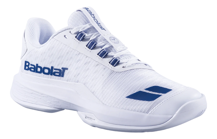 Babolat Jet Tere 2 Wimbledon Blanc/Marine Chaussures de Tennis Tout Court Femme