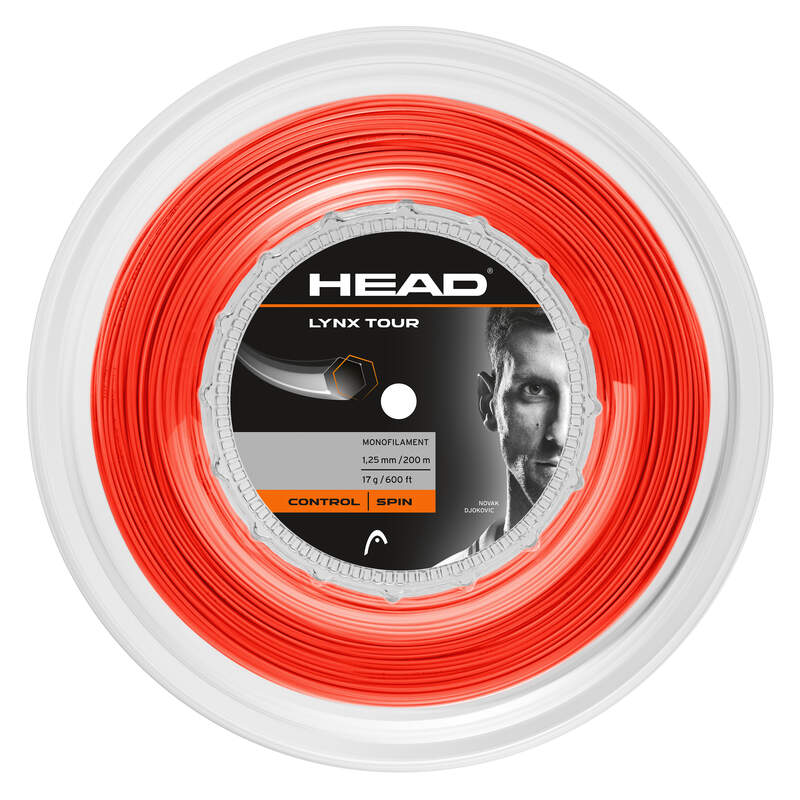 Head Lynx Tour Orange 125 17g Tennis 200M String Reel  
