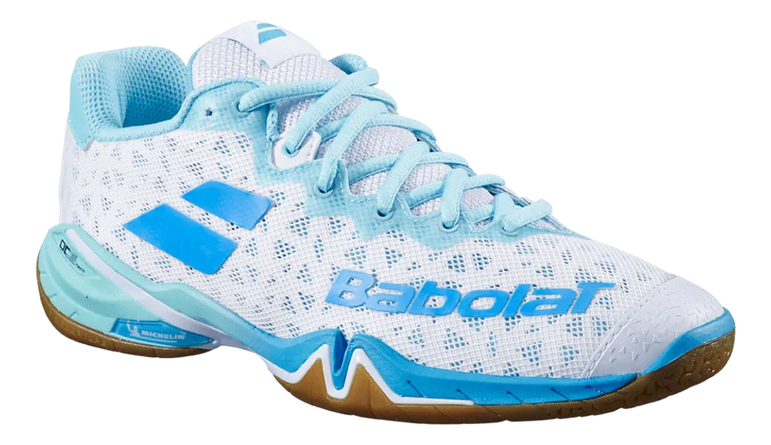 Babolat Shadow 4 blanc/bleu Chaussures de court pour femme