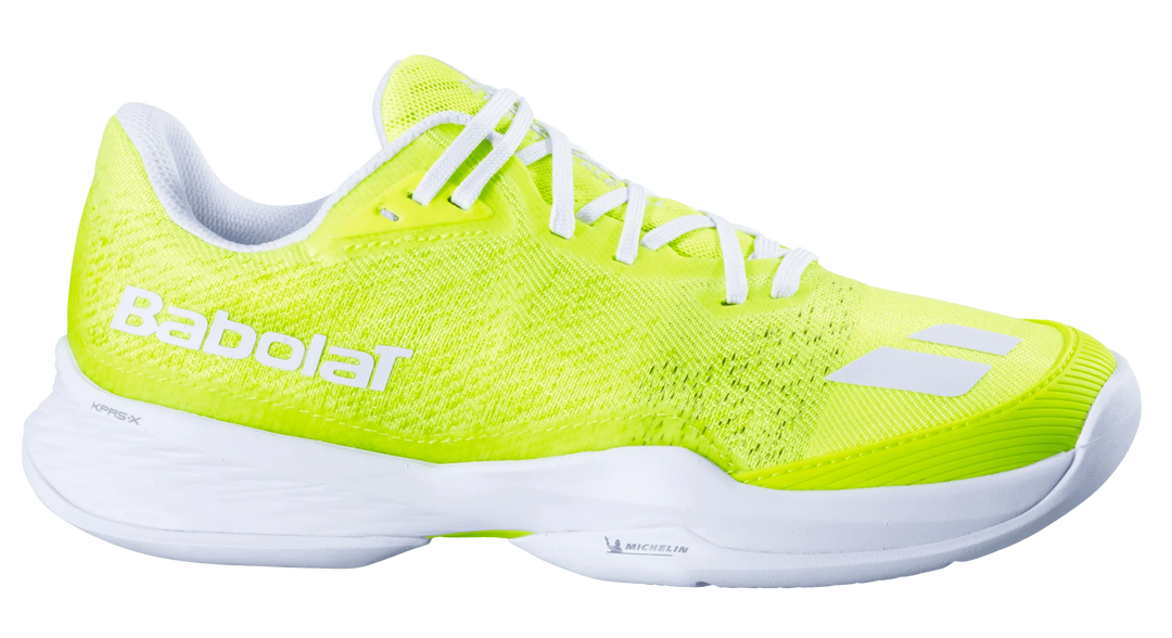 Babolat Jet Mach Chaussure de pickleball  jaune pour femme, tous terrains