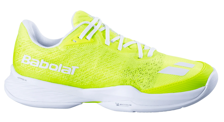 Babolat Jet Mach Chaussure de pickleball  jaune pour femme, tous terrains