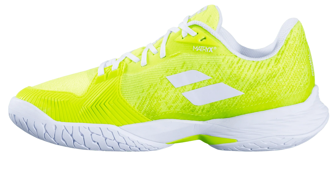 Babolat Jet Mach Chaussure de pickleball  jaune pour femme, tous terrains