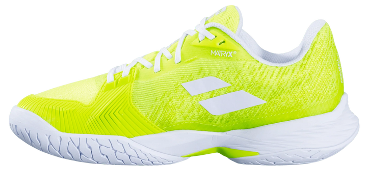 Babolat Jet Mach Chaussure de pickleball  jaune pour femme, tous terrains