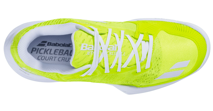 Babolat Jet Mach Chaussure de pickleball  jaune pour femme, tous terrains