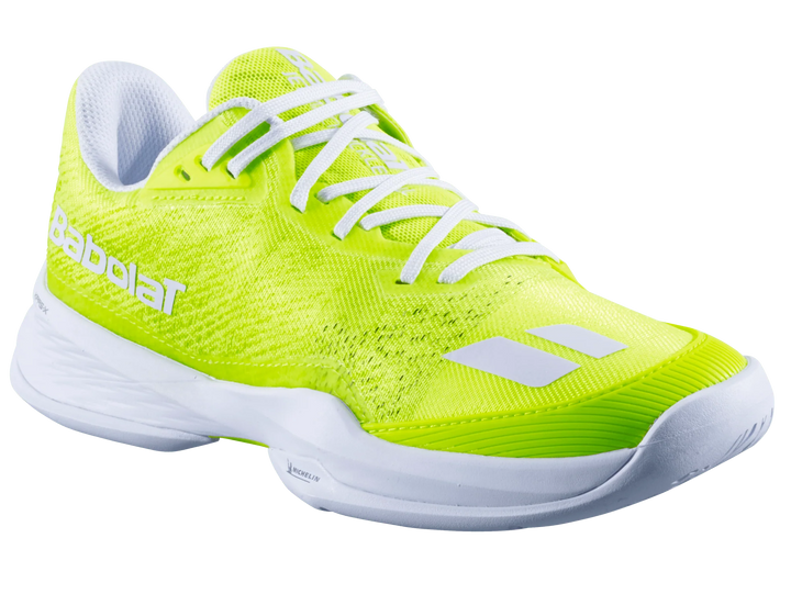 Babolat Jet Mach Chaussure de pickleball  jaune pour femme, tous terrains