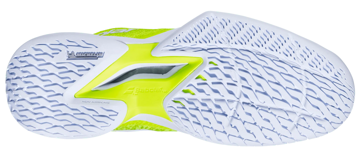 Babolat Jet Mach Chaussure de pickleball  jaune pour femme, tous terrains