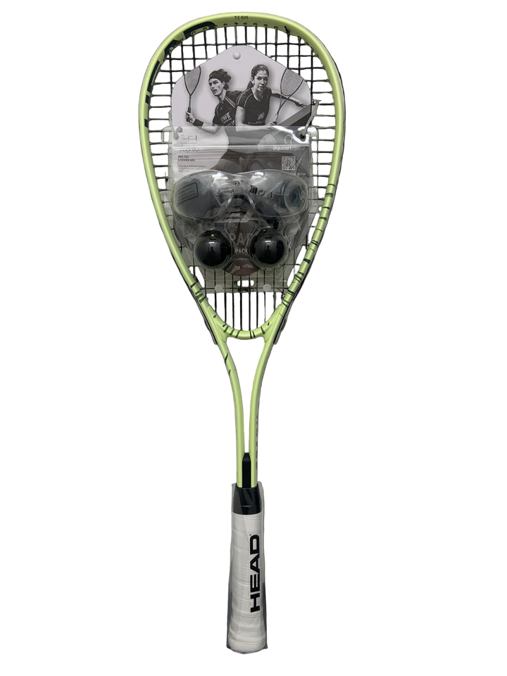 Head Spark Team Pack Squash Racquet (3 items set)
