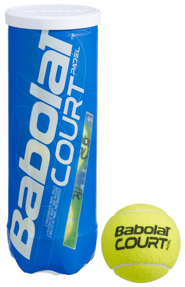 Babolat Court Padel balls (3 Ball Tube) - Sports Virtuoso