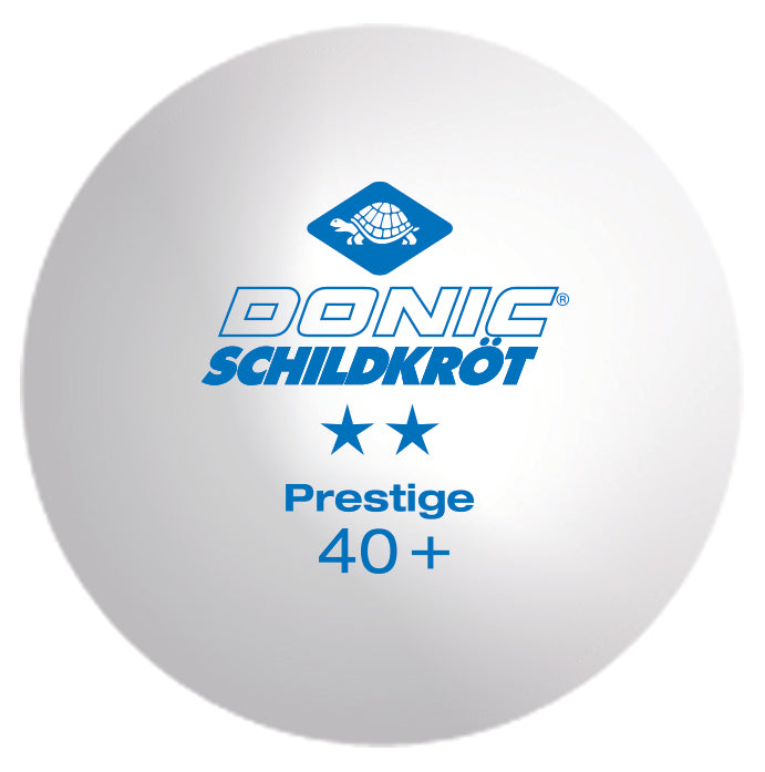 Donic-Schildkröt Prestige 2* Plastic 40+ Table Tennis Balls (pack of 6)