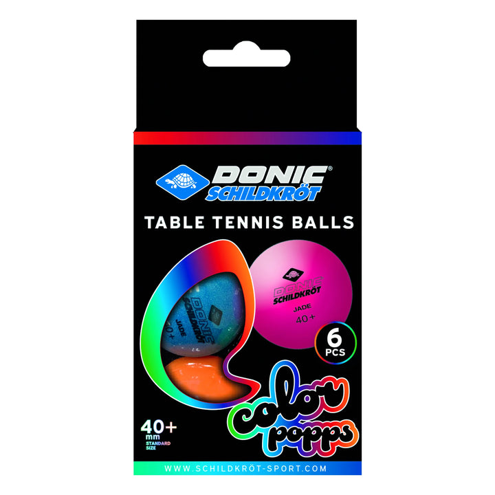 Donic-Schildkröt 649015_ColorPopps_Poly_6pcs 649015_ColorPopps_Verpackung_1.webp