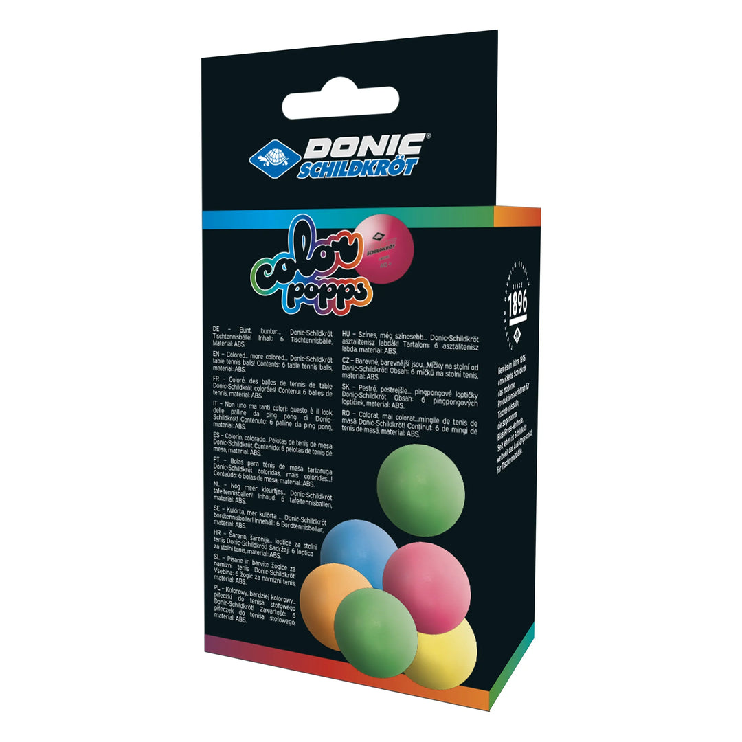 Donic-Schildkröt 649015_ColorPopps_Poly_6pcs 649015_ColorPopps_Verpackung_3.webp