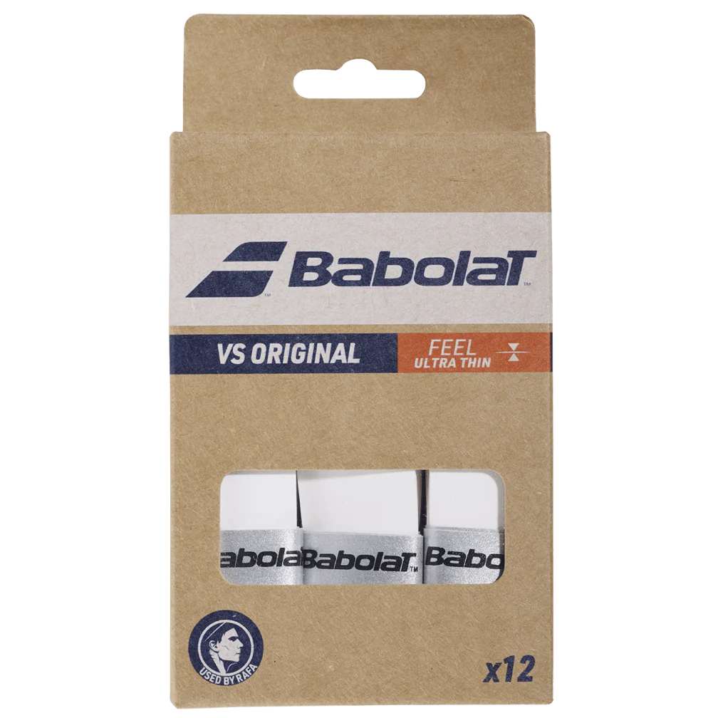 Babolat VS Original Feel Ultra Thin Overgrip Pack of 12 - Sports Virtuoso