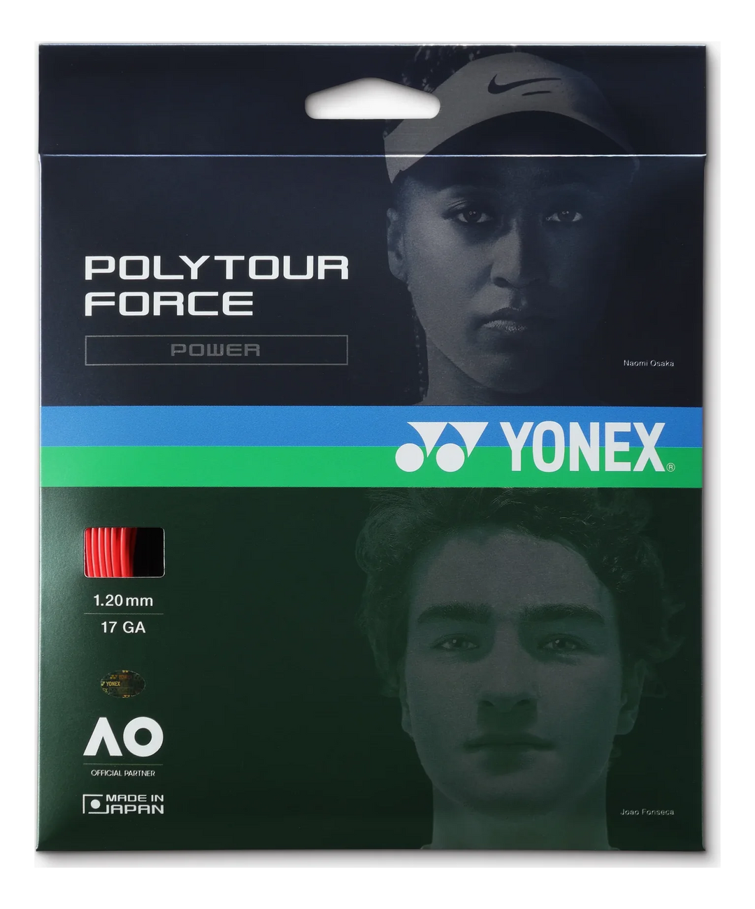 Yonex PolyTour Force 120 17g Cordage de tennis 12 m