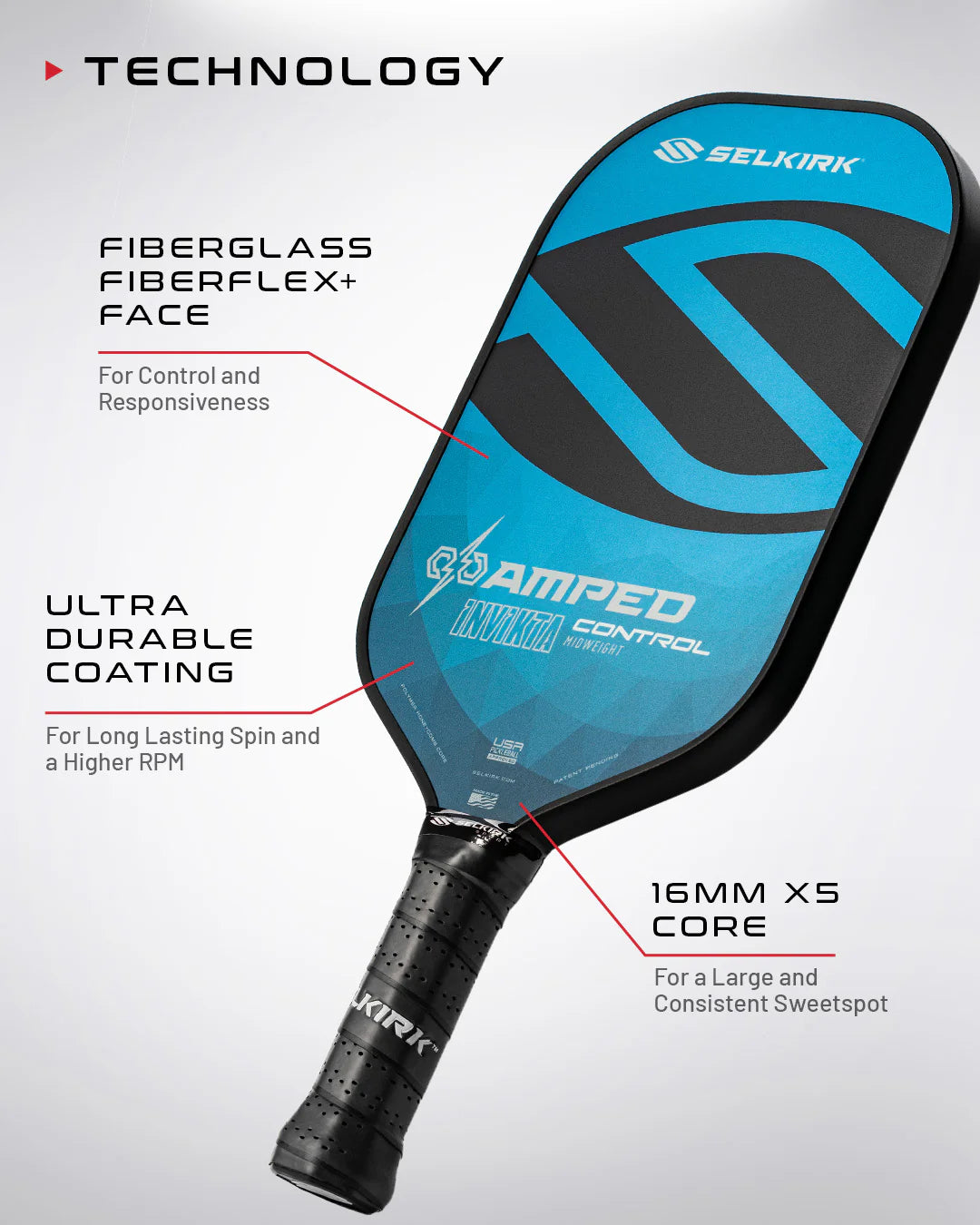 Selkirk Amped Epic Control Pickleball Paddle (Demo)  