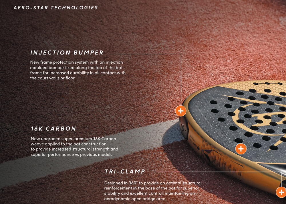 Dunlop Aero-Star Pro Padel Racquet - Sports Virtuoso