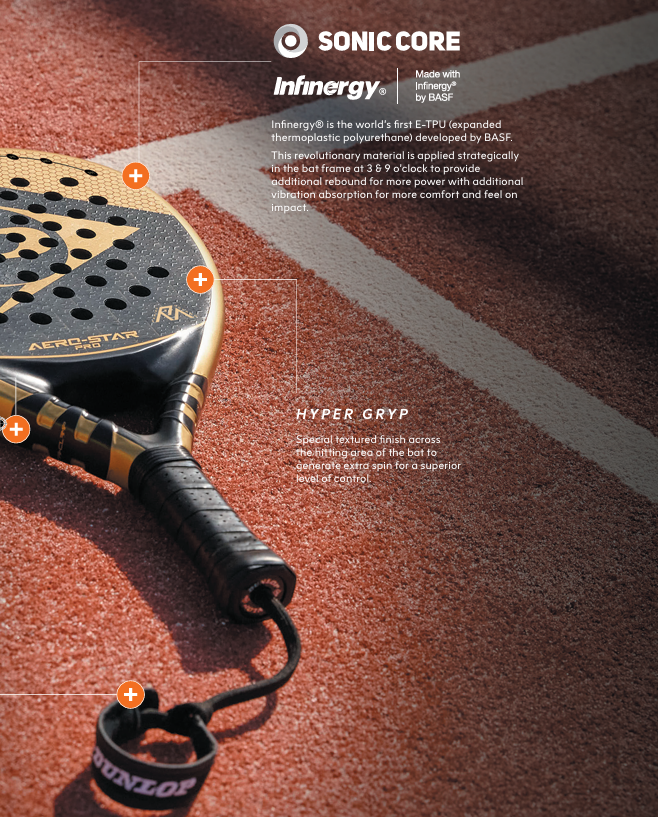 Dunlop Aero-Star Pro Padel Racquet - Sports Virtuoso