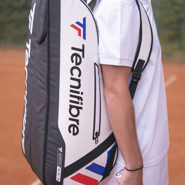 Sac à raquettes Tecnifibre Tour Endurance blanc pour 6 raquettes