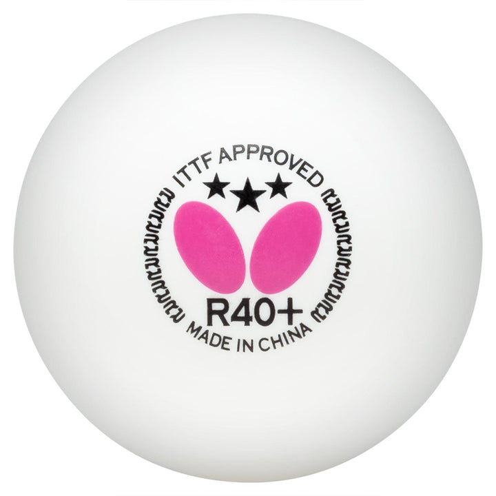 Butterfly R40+ 3-Star Ball White