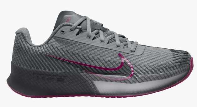 Nike Court Air Zoom Vapor 11 HC Tennis Men's Shoes Smoke Grey/Black - Sports Virtuoso